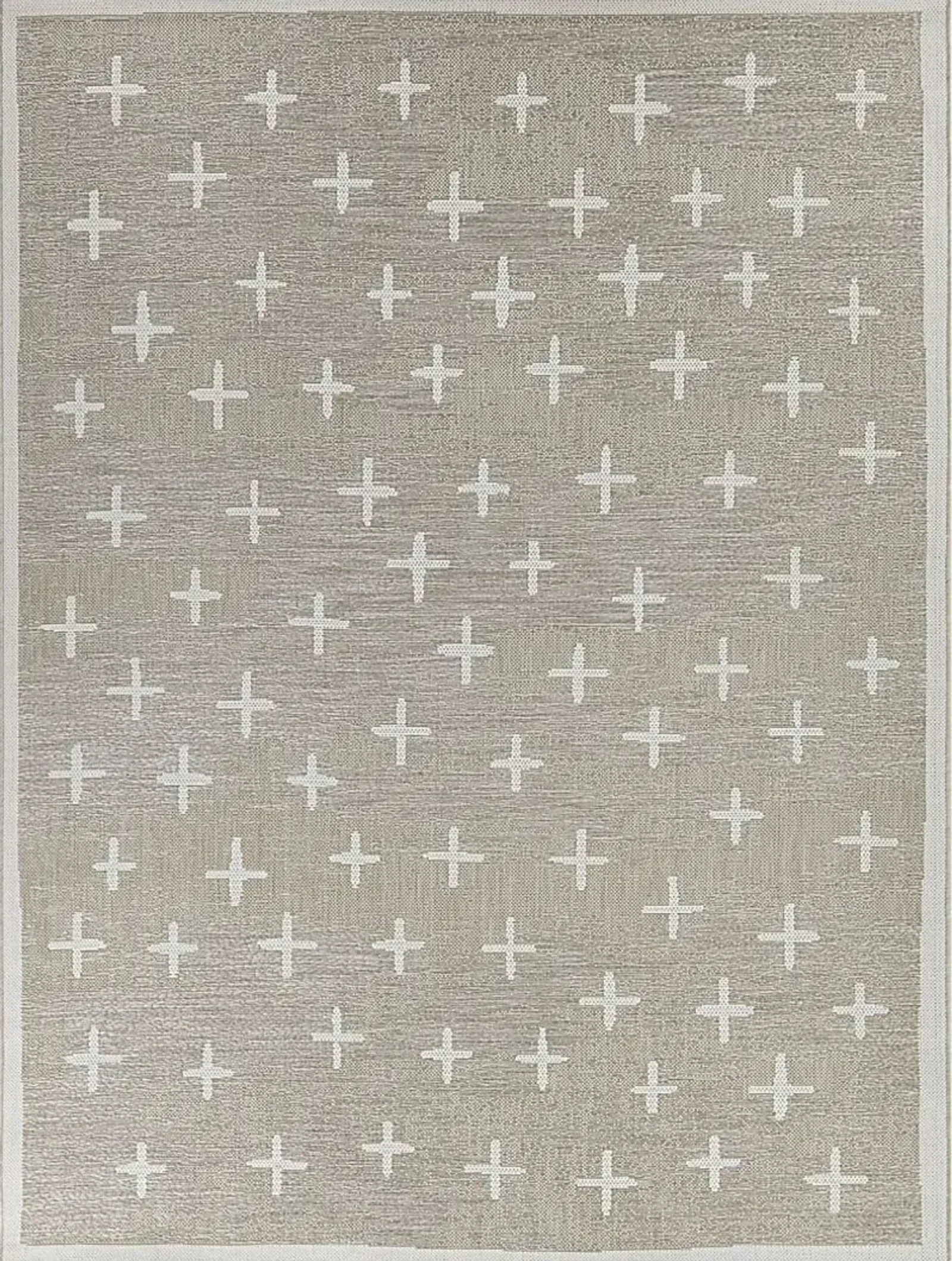 Korsa Tan 5'3 x 7 Indoor/Outdoor Rug