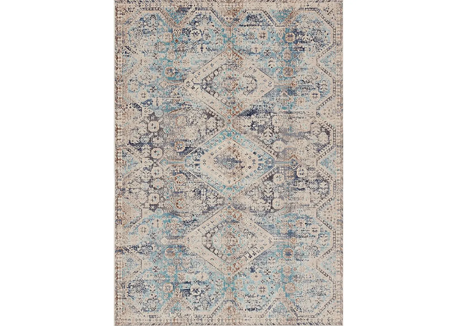 Mumbai Aqua 5' x 8' Rug