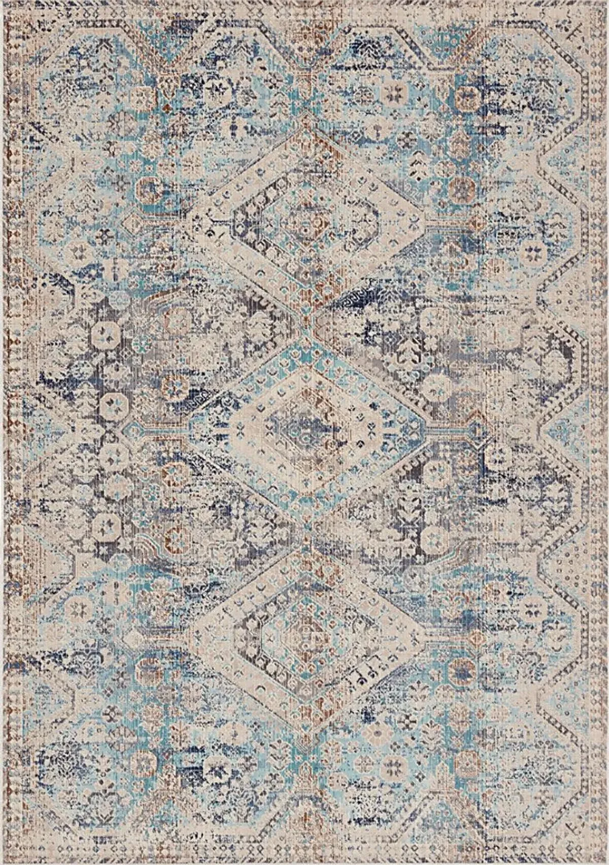 Mumbai Aqua 5' x 8' Rug