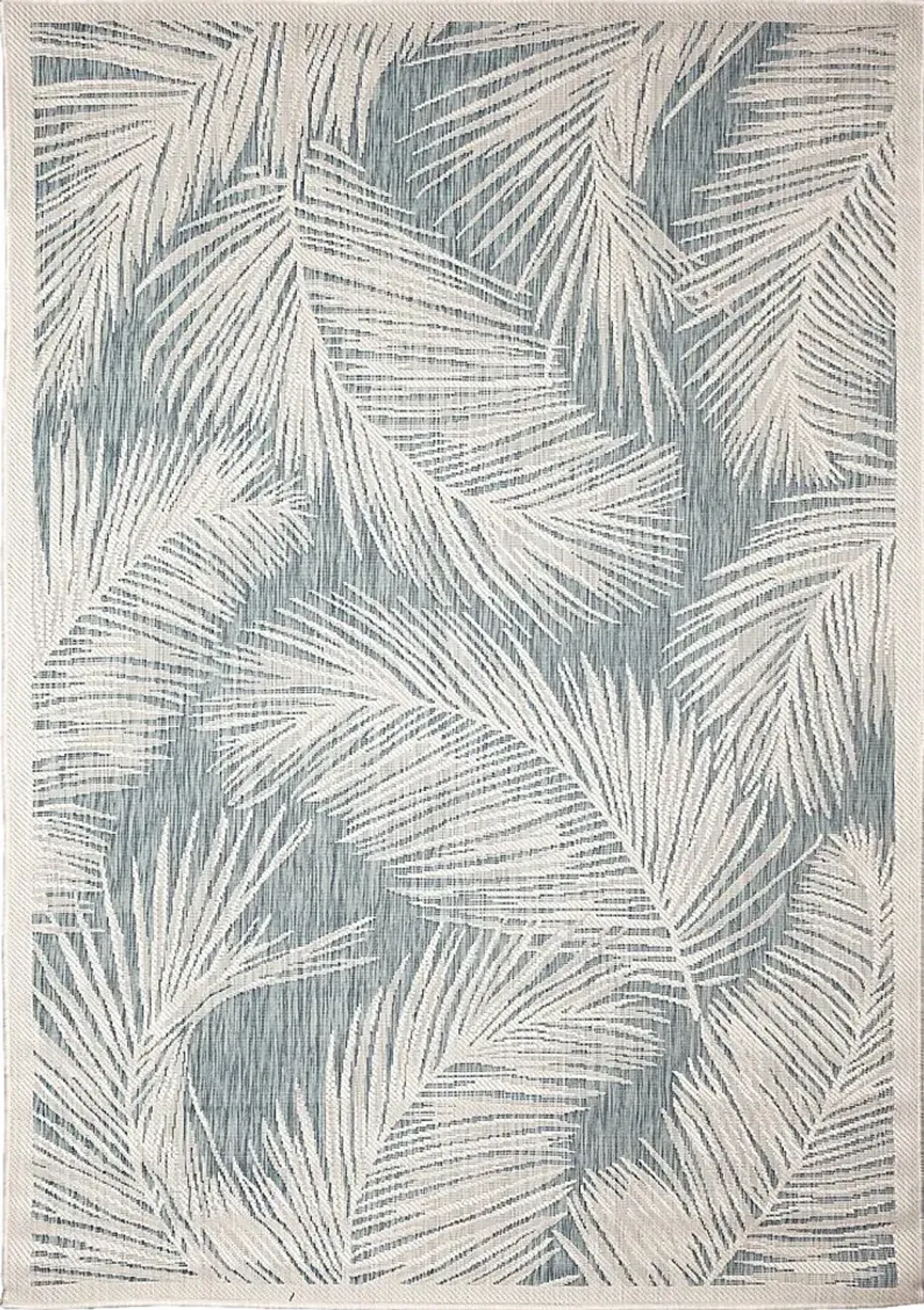 Seaside Winds Aqua 4'10 x 7'6 Indoor/Outdoor Rug