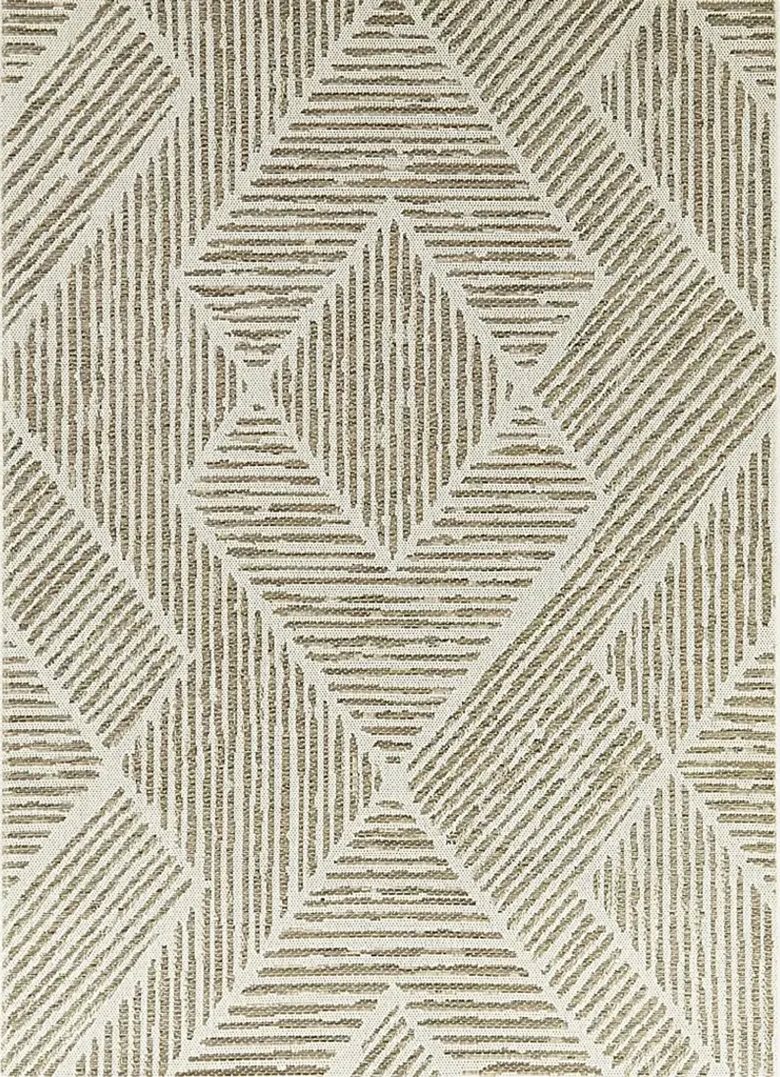 Simeon Tan 5'3 x 7' Indoor/Outdoor Rug