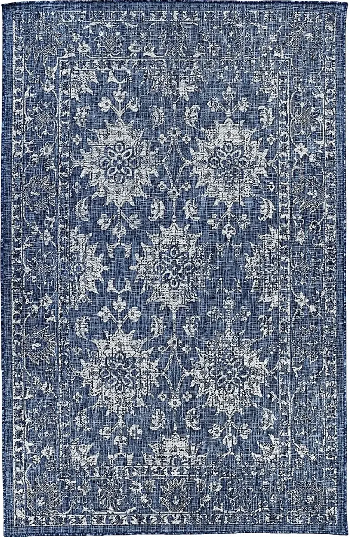 Syros Dark Blue 4'10 x 7'6 Indoor/Outdoor Rug