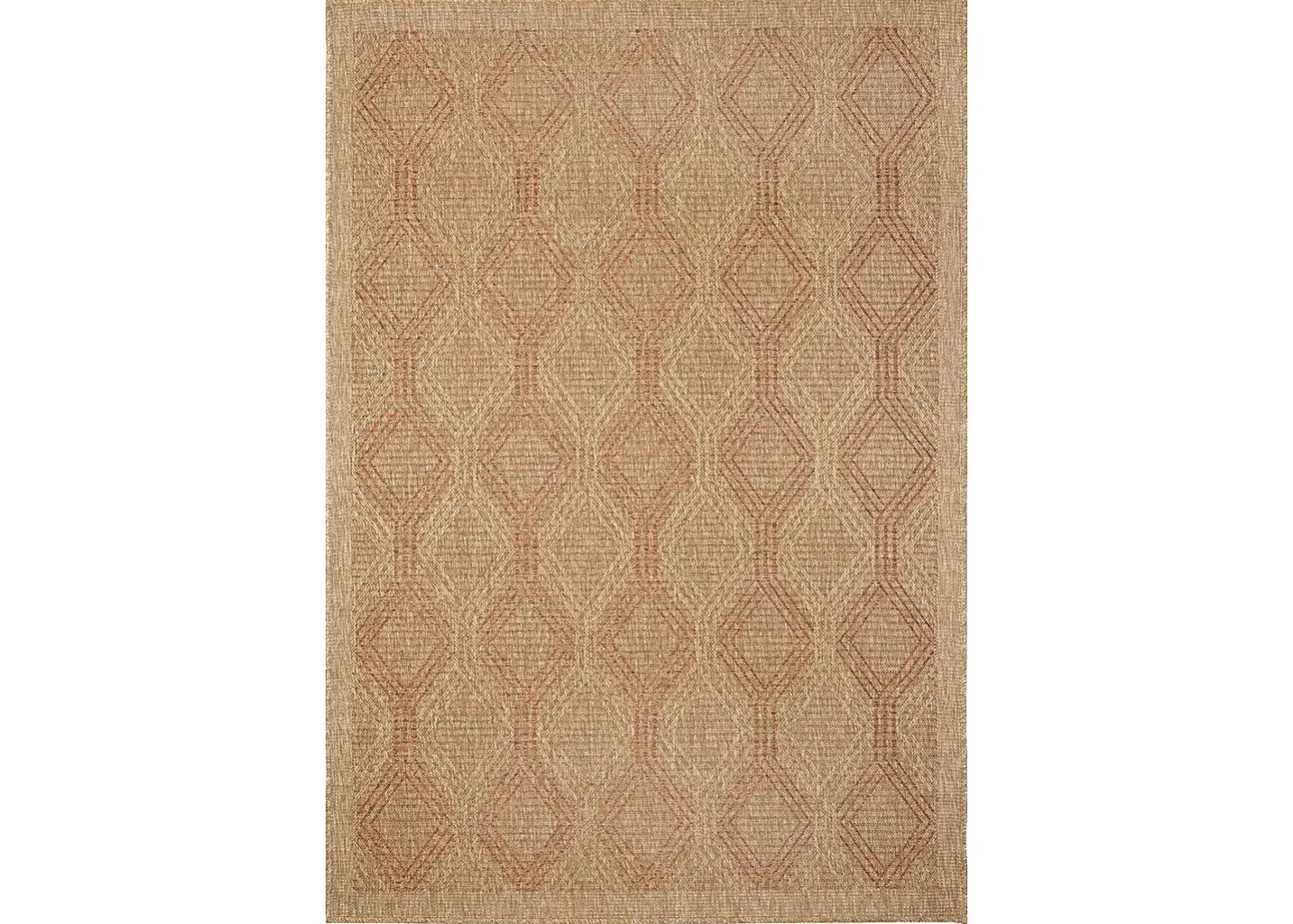 Taos Hills Terracotta 5'3 x 7'3 Indoor/Outdoor Rug