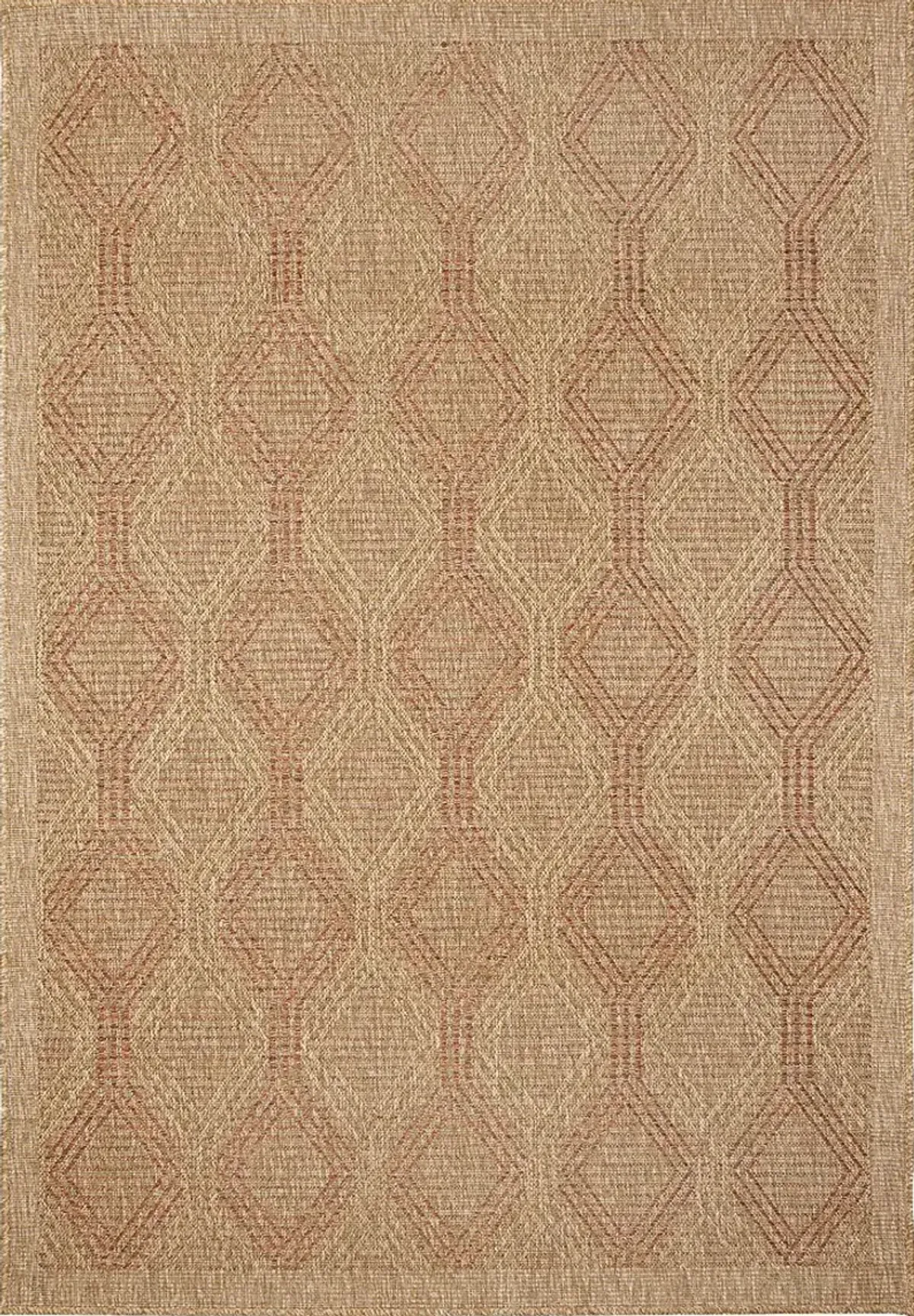 Taos Hills Terracotta 5'3 x 7'3 Indoor/Outdoor Rug