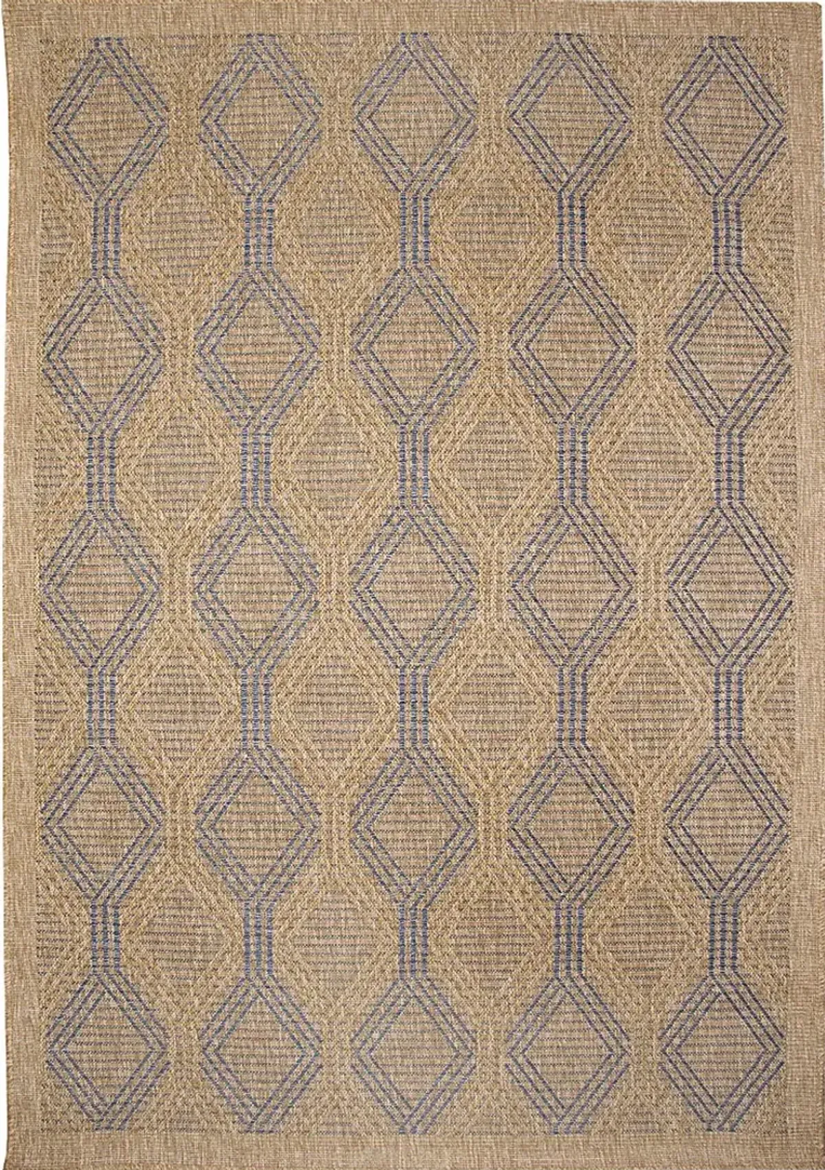 Taos Hills Navy 5'3 x 7'3 Indoor/Outdoor Rug