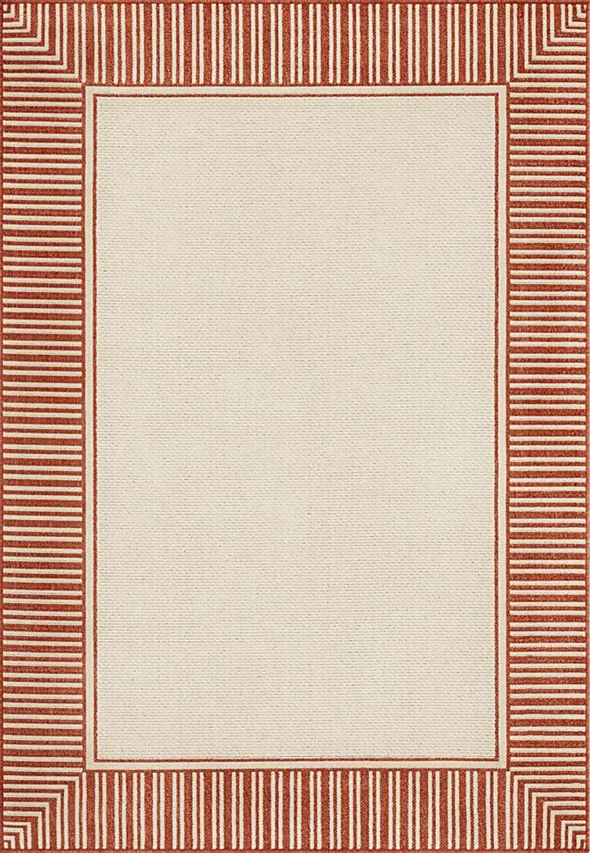 Lilah Terracotta 5'3 x 7'6 Indoor/Outdoor Rug