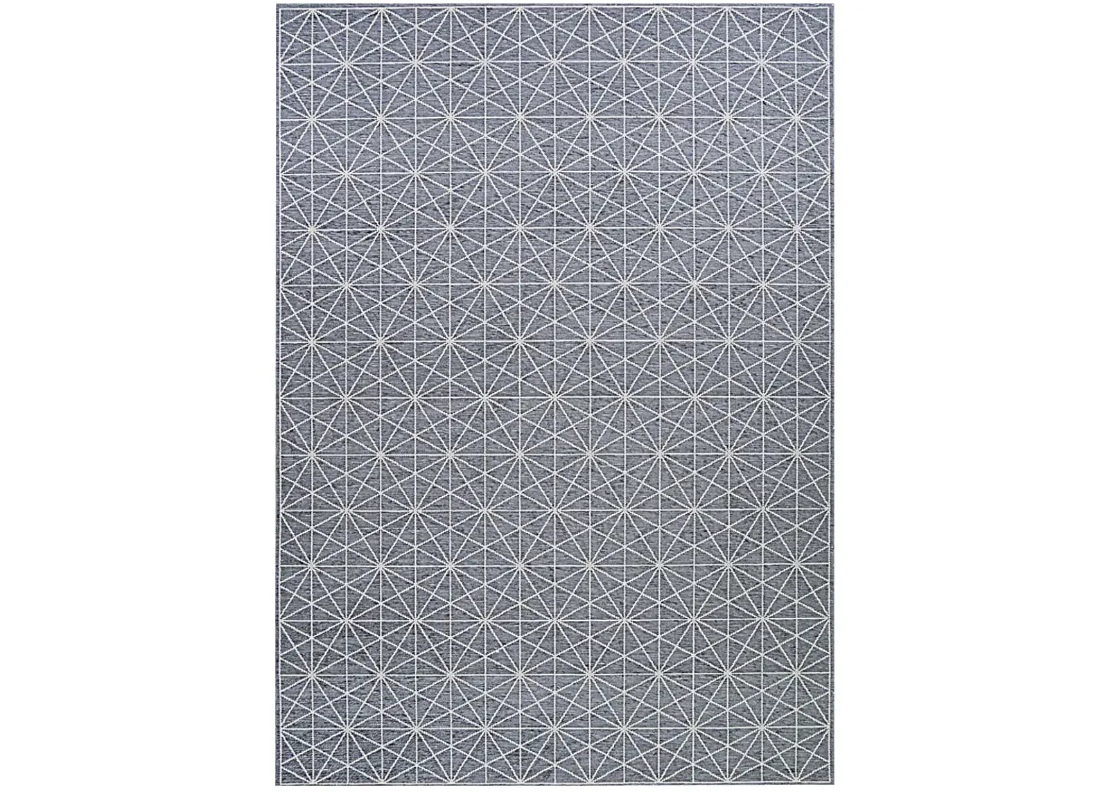 Vast Galaxy Gray 6'4 x 9'6 Indoor/Outdoor Rug