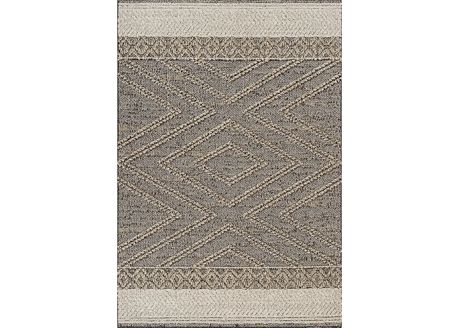 Osiris Taupe 6'4 x 9' Indoor/Outdoor Rug