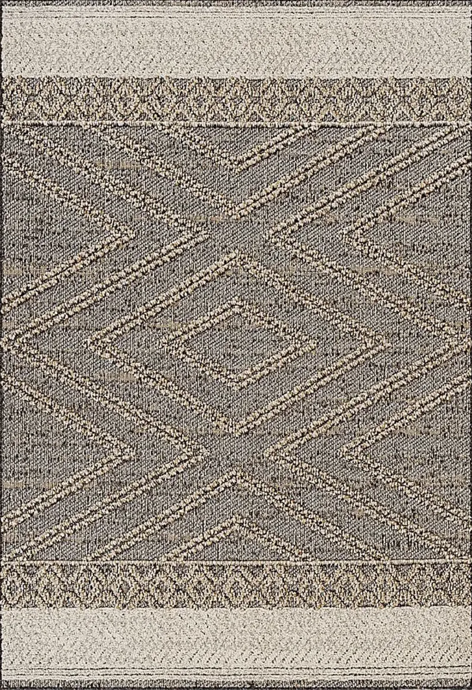 Osiris Taupe 6'4 x 9' Indoor/Outdoor Rug