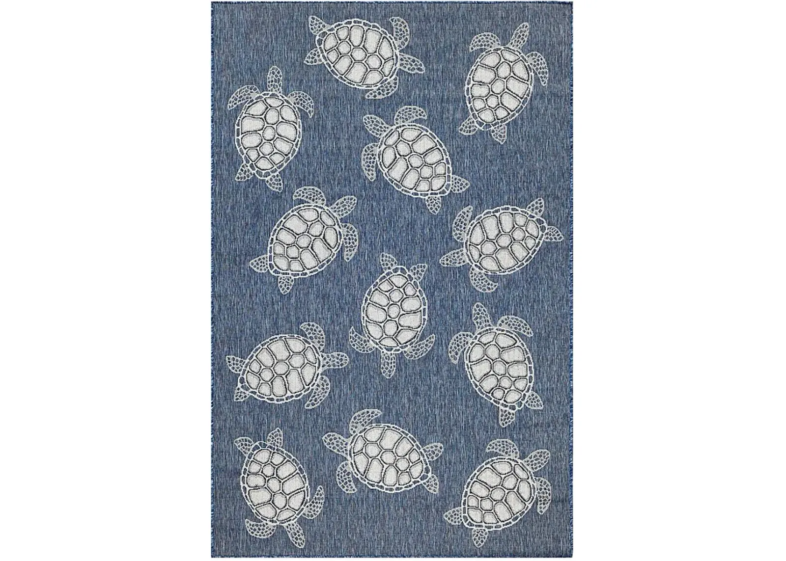 Turtle Cove Navy 6'6 x 9'4 Indoor/Outdoor Rug