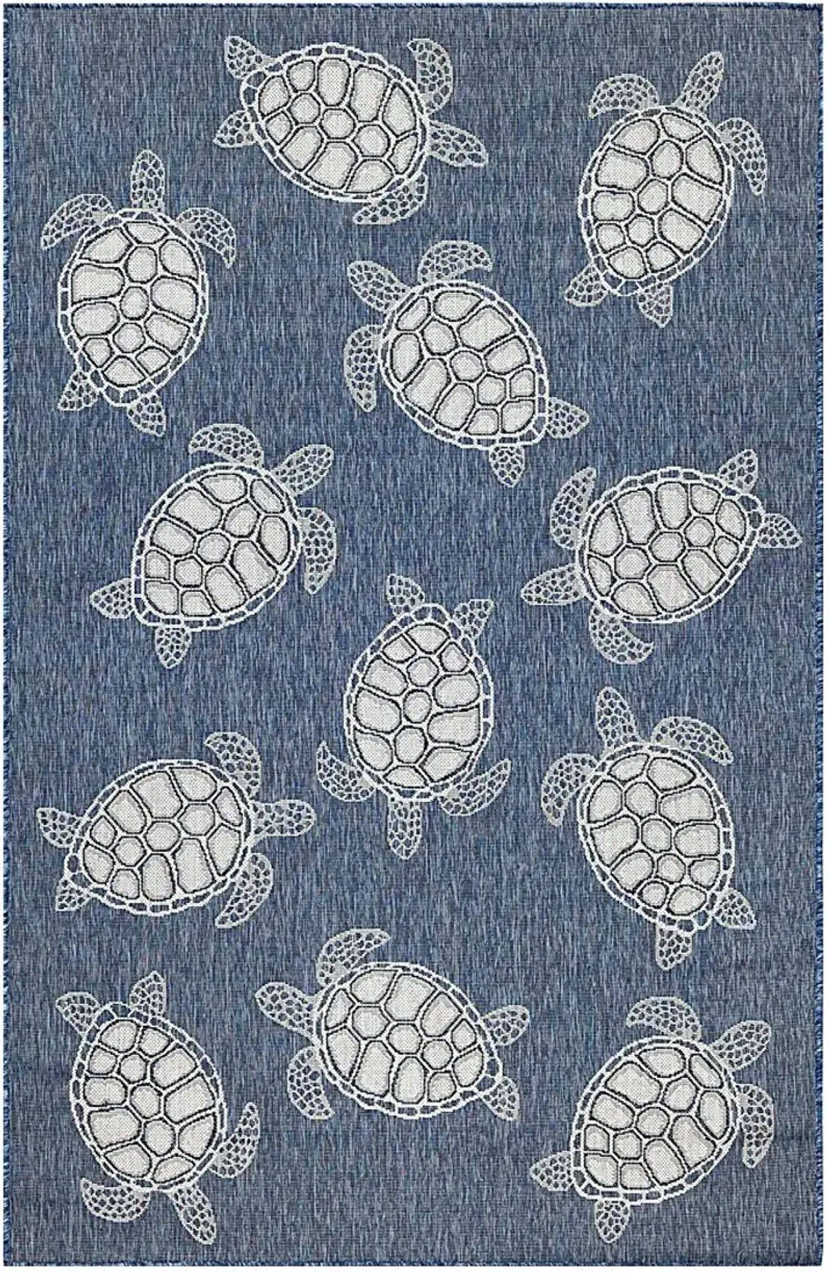 Turtle Cove Navy 6'6 x 9'4 Indoor/Outdoor Rug