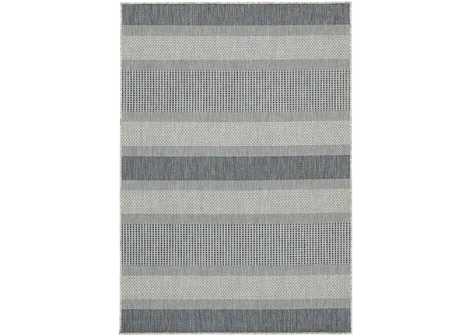 Summer Stripes Chambray 6' x 9' Indoor/Outdoor Rug