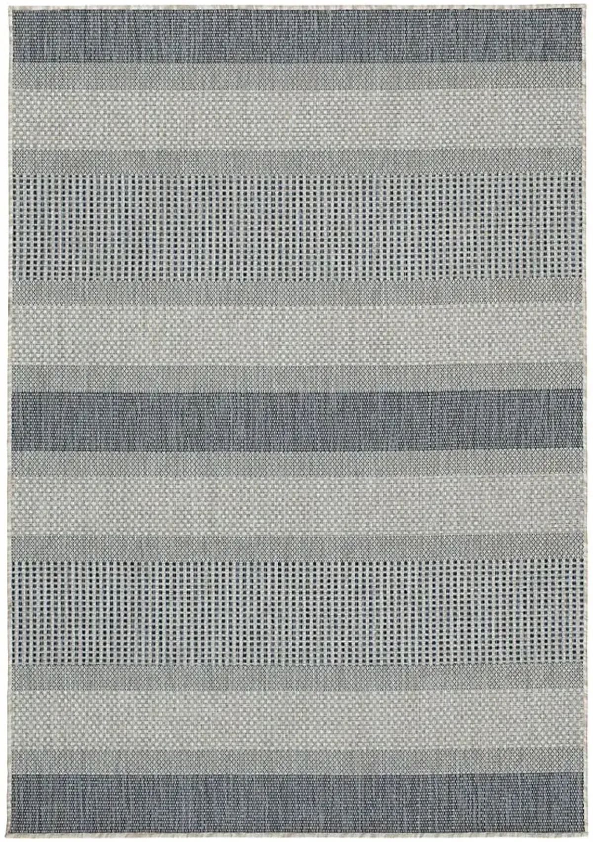 Summer Stripes Chambray 6' x 9' Indoor/Outdoor Rug