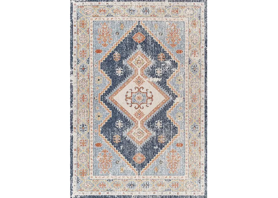 Belvieu Beach Terracotta 6'7 x 9' Indoor/Outdoor Rug