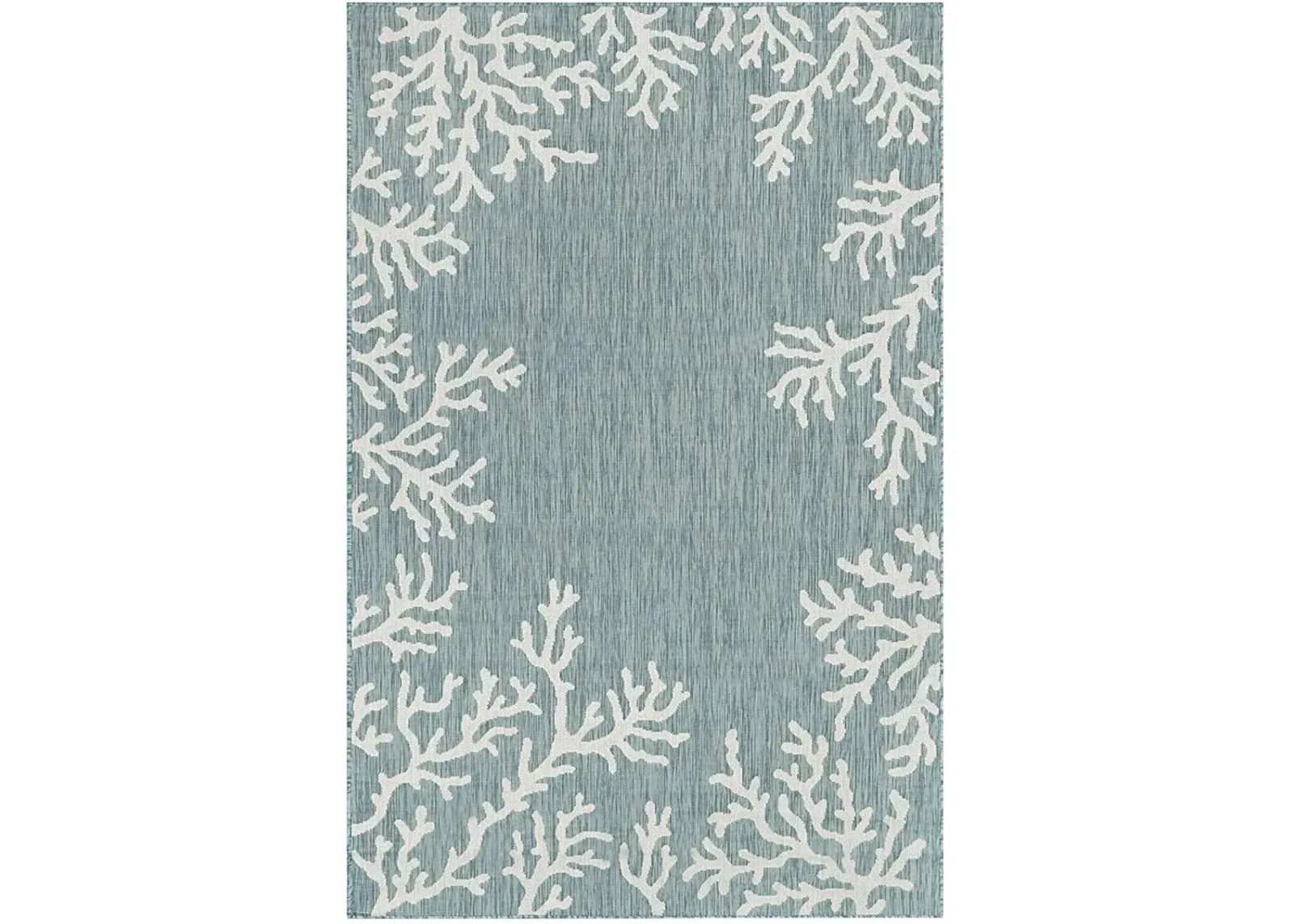 Placida Aqua 6'6 x 9'4 Indoor/Outdoor Rug