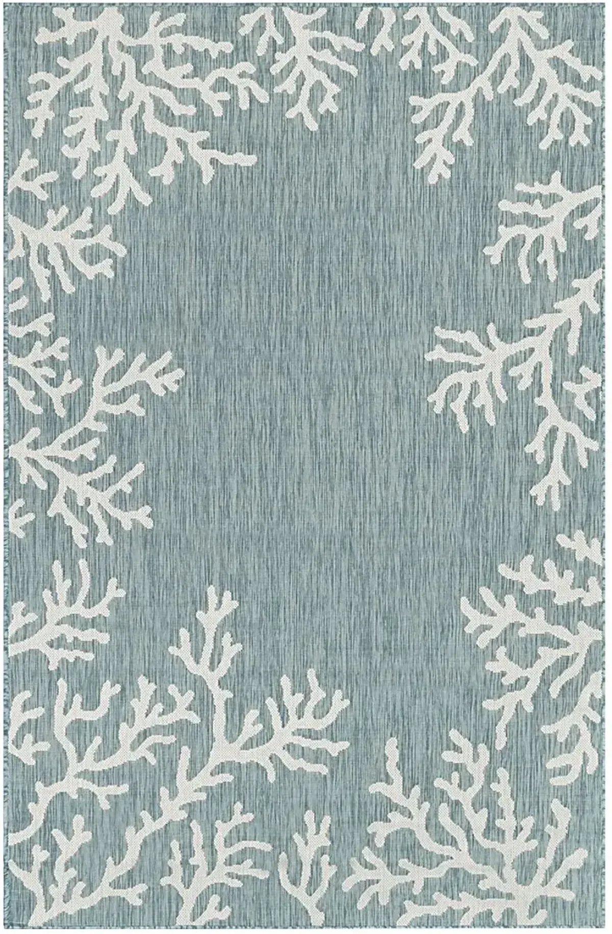 Placida Aqua 6'6 x 9'4 Indoor/Outdoor Rug