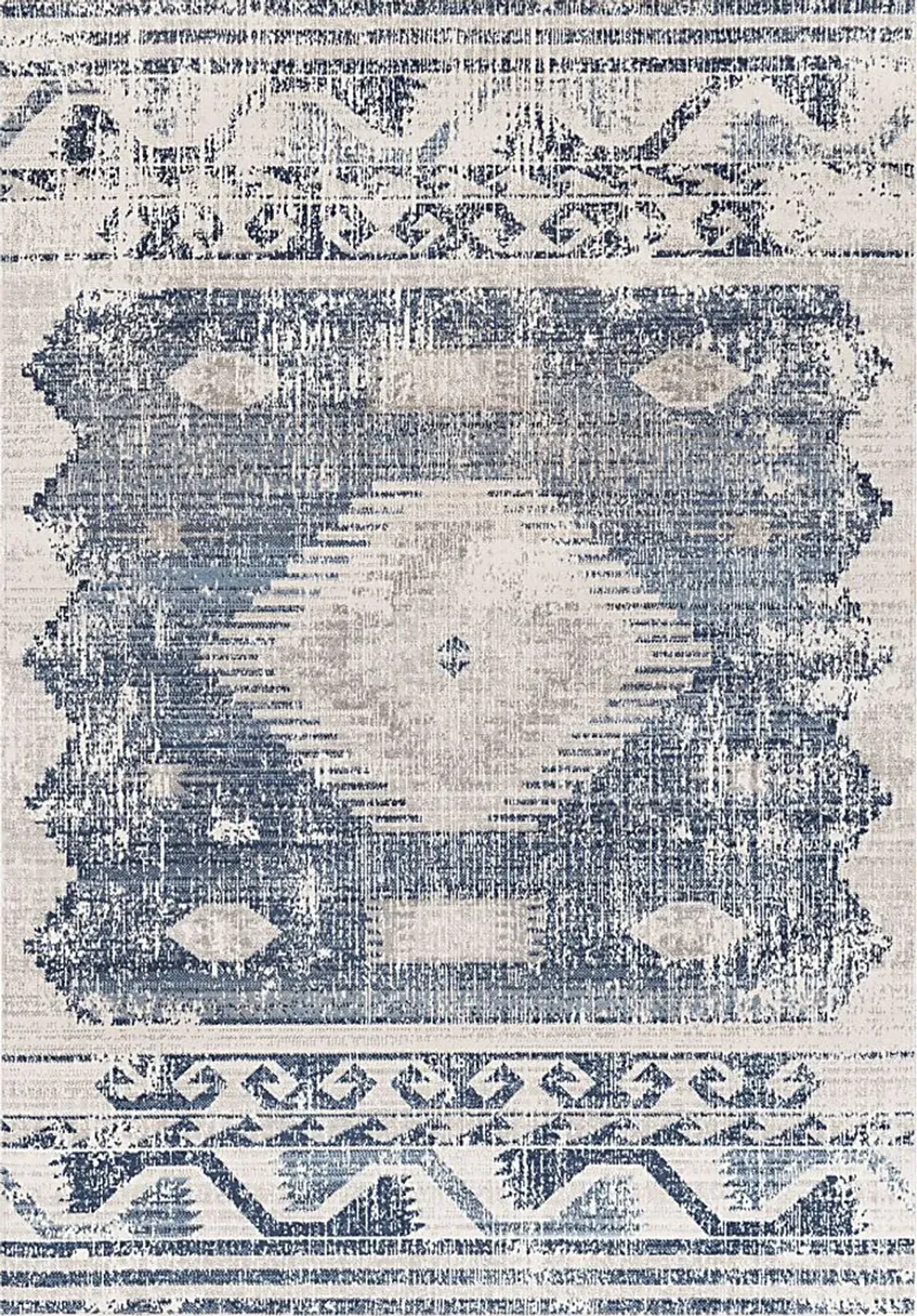 Matagorda Denim 6'7 x 9' Indoor Outdoor Rug