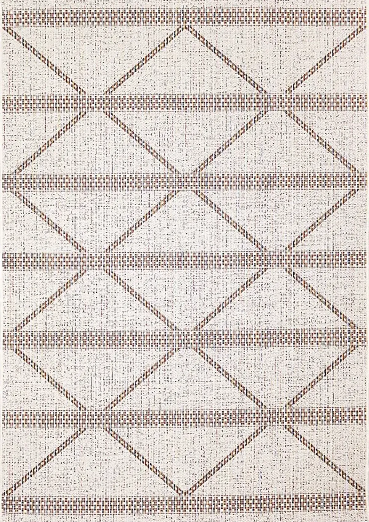 Kamryn Natural 6'6 x 9'4 Indoor/Outdoor Rug