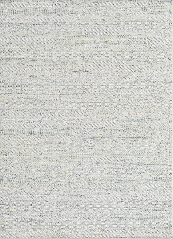 Aswan Aqua 6'3 x 9' Indoor/Outdoor Rug