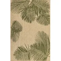 Palms Breeze Green 6'6 x 9'4 Indoor/Outdoor Rug