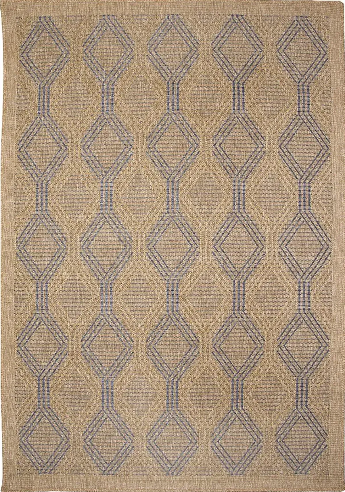 Taos Hills Tan 6'6 x 9'4 Outdoor Rug