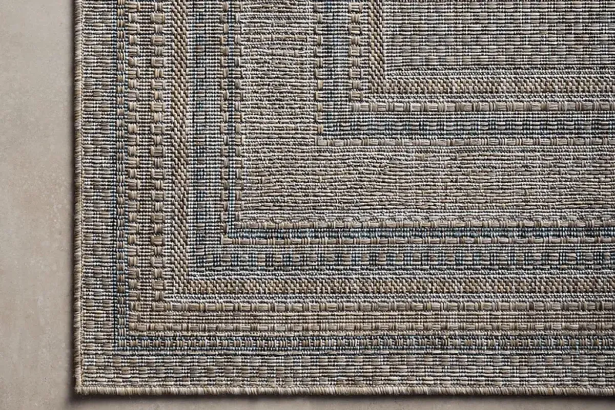 Agoura Taupe 6'7 x 9'4 Indoor/Outdoor Rug