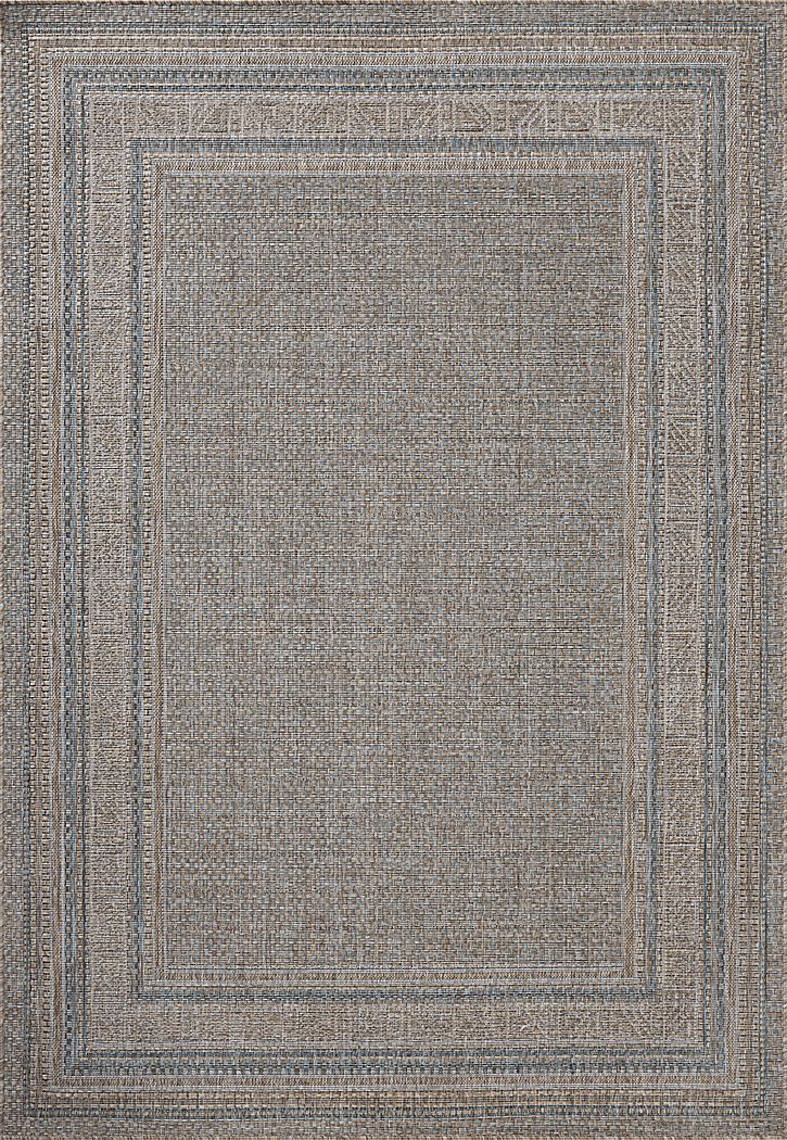 Agoura Taupe 6'7 x 9'4 Indoor/Outdoor Rug