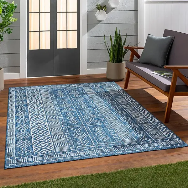 Alturas Blue 7'10 x 10'2 Indoor/Outdoor Rug