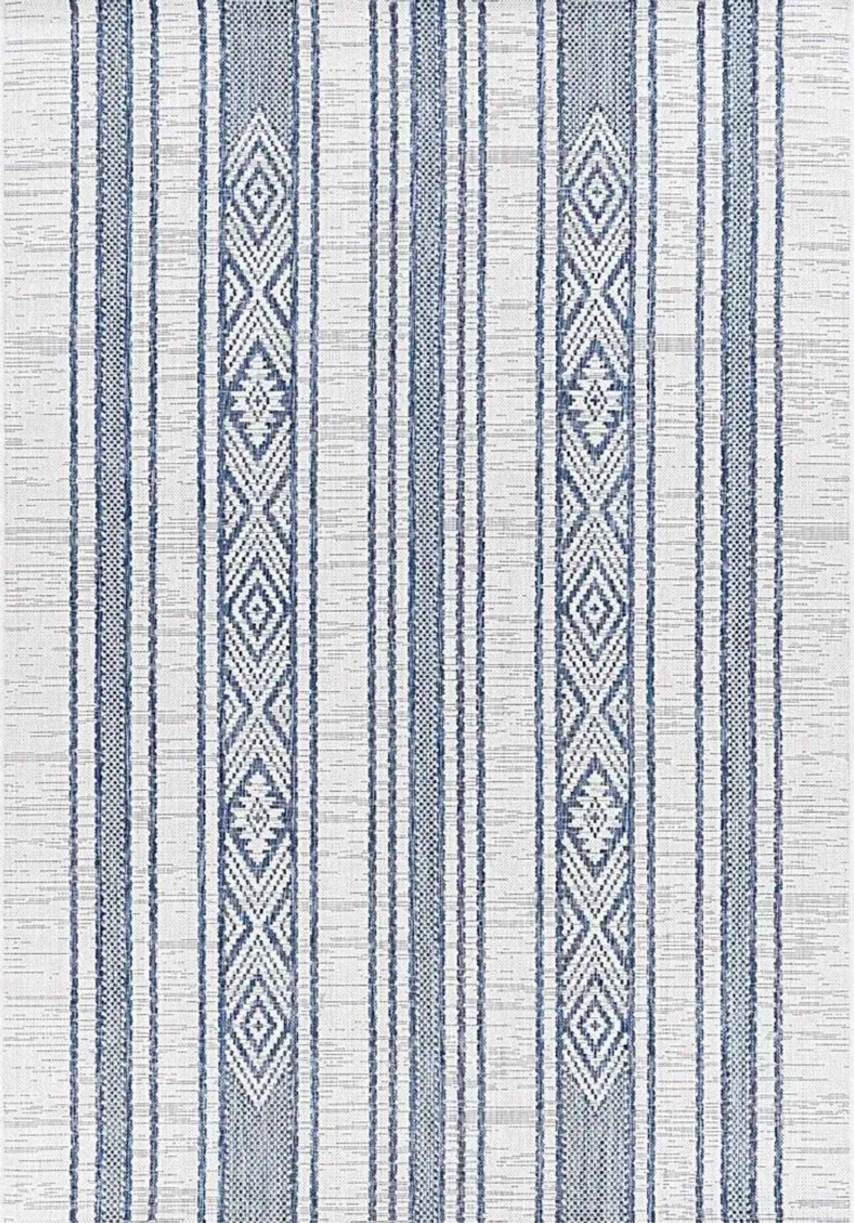 Perris Dark Blue 7'10 x 10'2 Indoor/Outdoor Rug