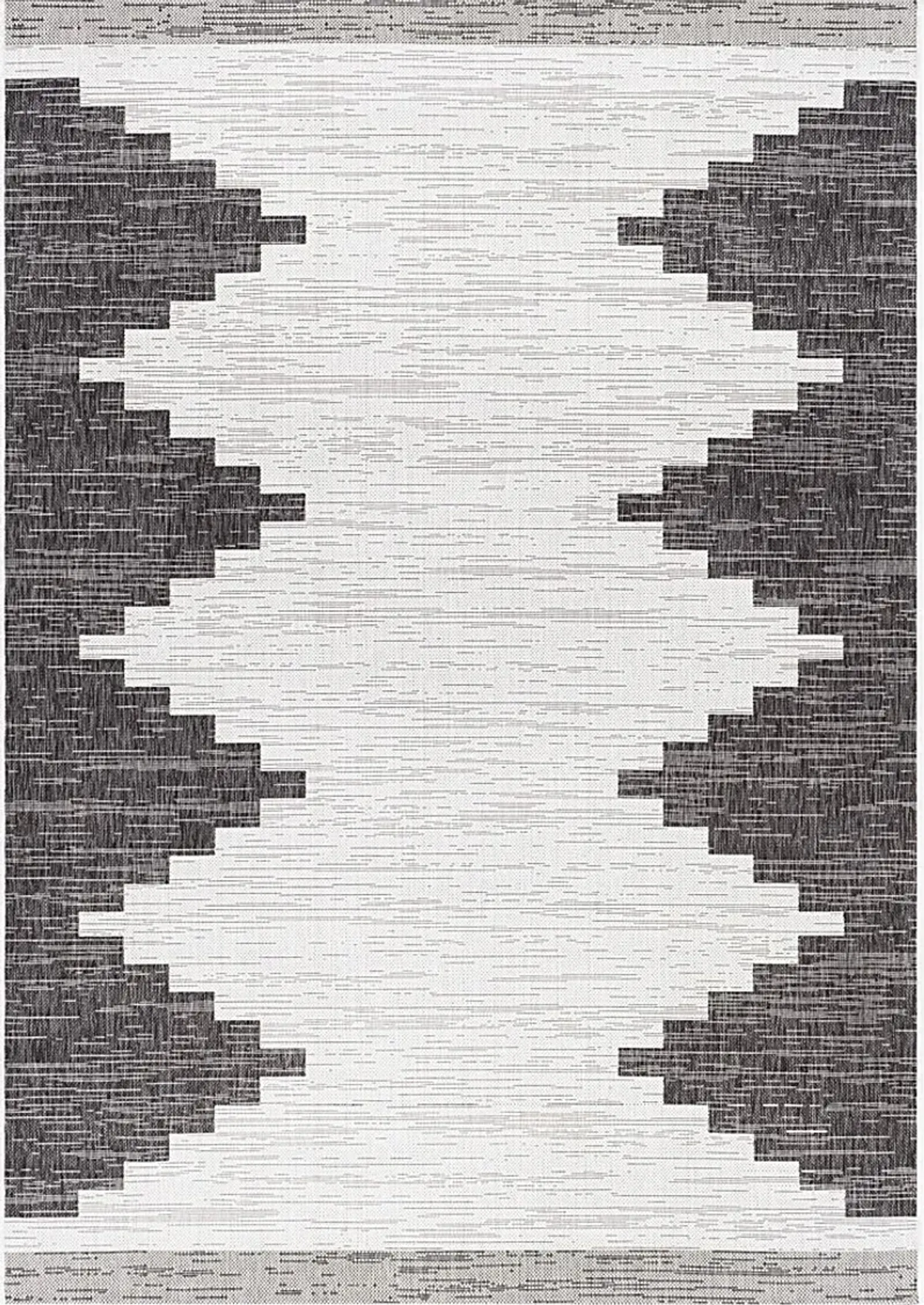 Yenna Black 7'10 x 10'2 Indoor/Outdoor Rug