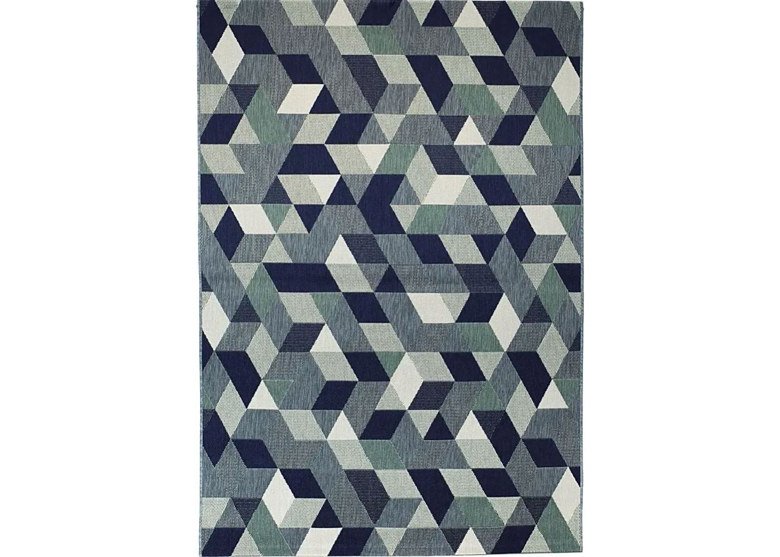 Absalon Blue 7'10 x 10' Indoor/Outdoor Rug