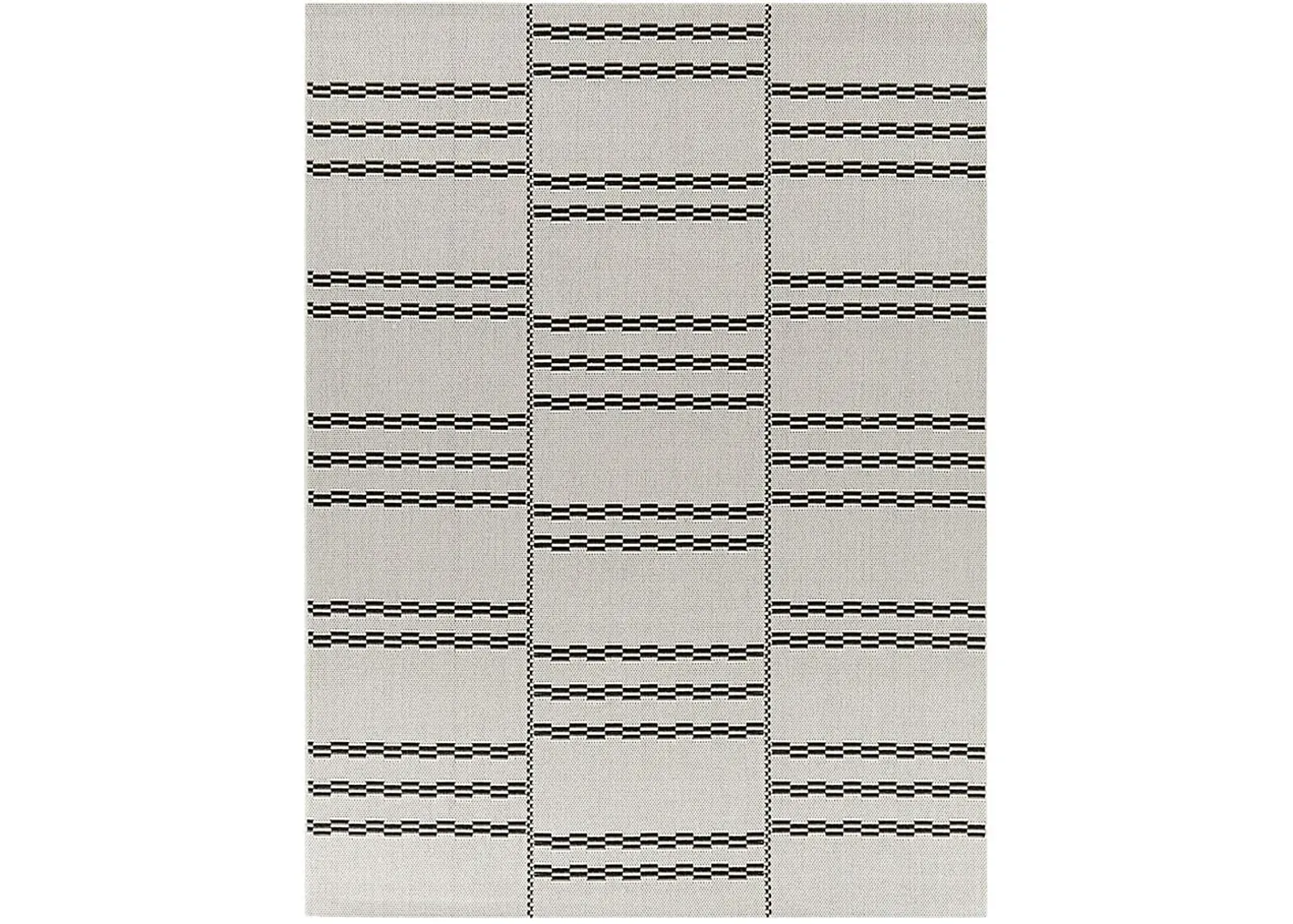 Midnight Mist White 7'10 x 10' Indoor/Outdoor Rug