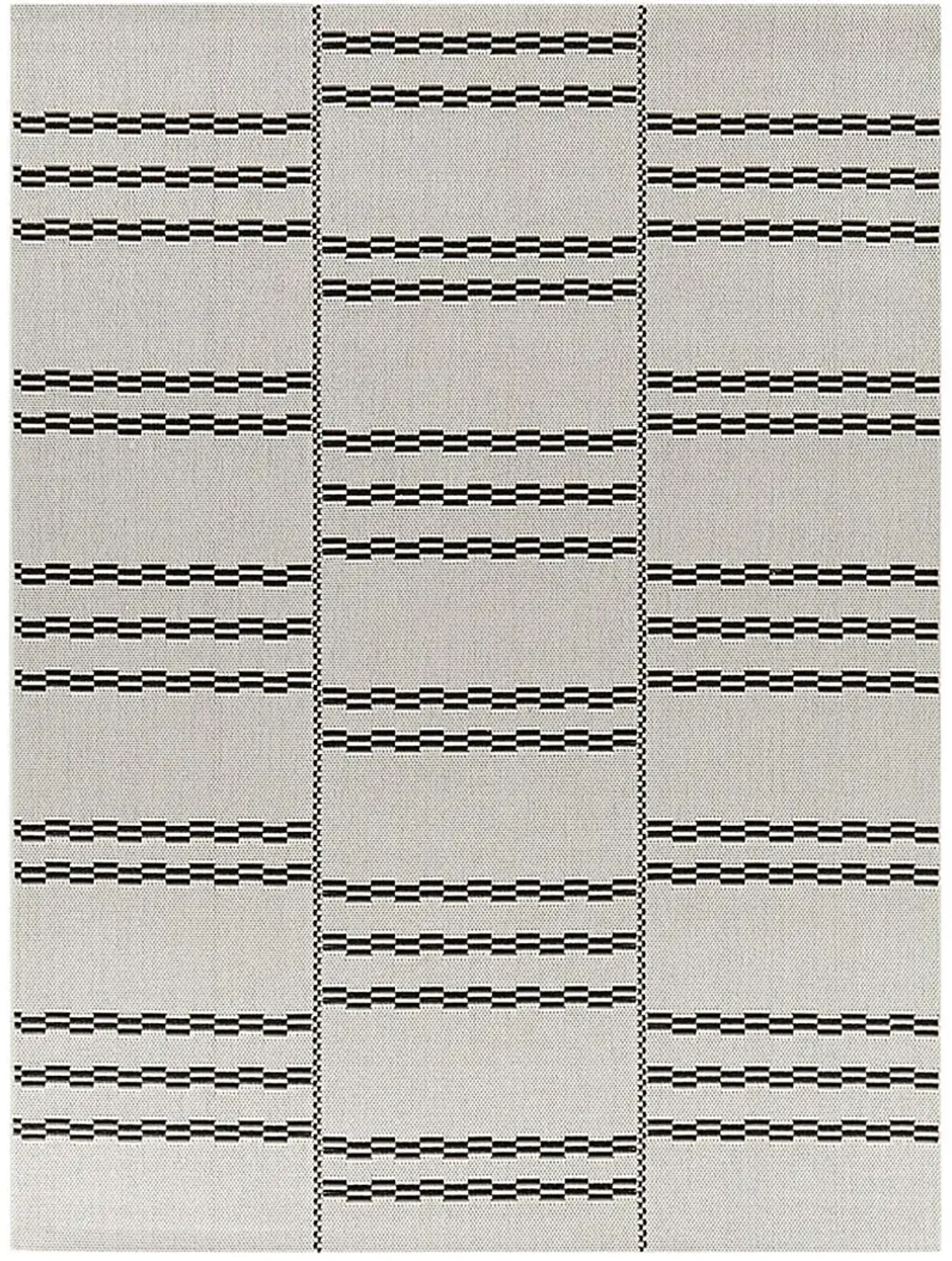 Midnight Mist White 7'10 x 10' Indoor/Outdoor Rug