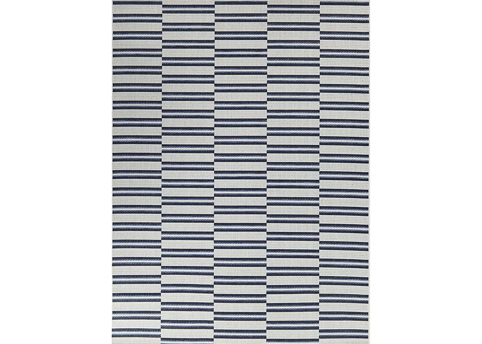 Azurine Blue 7'10 x 10' Indoor/Outdoor Rug