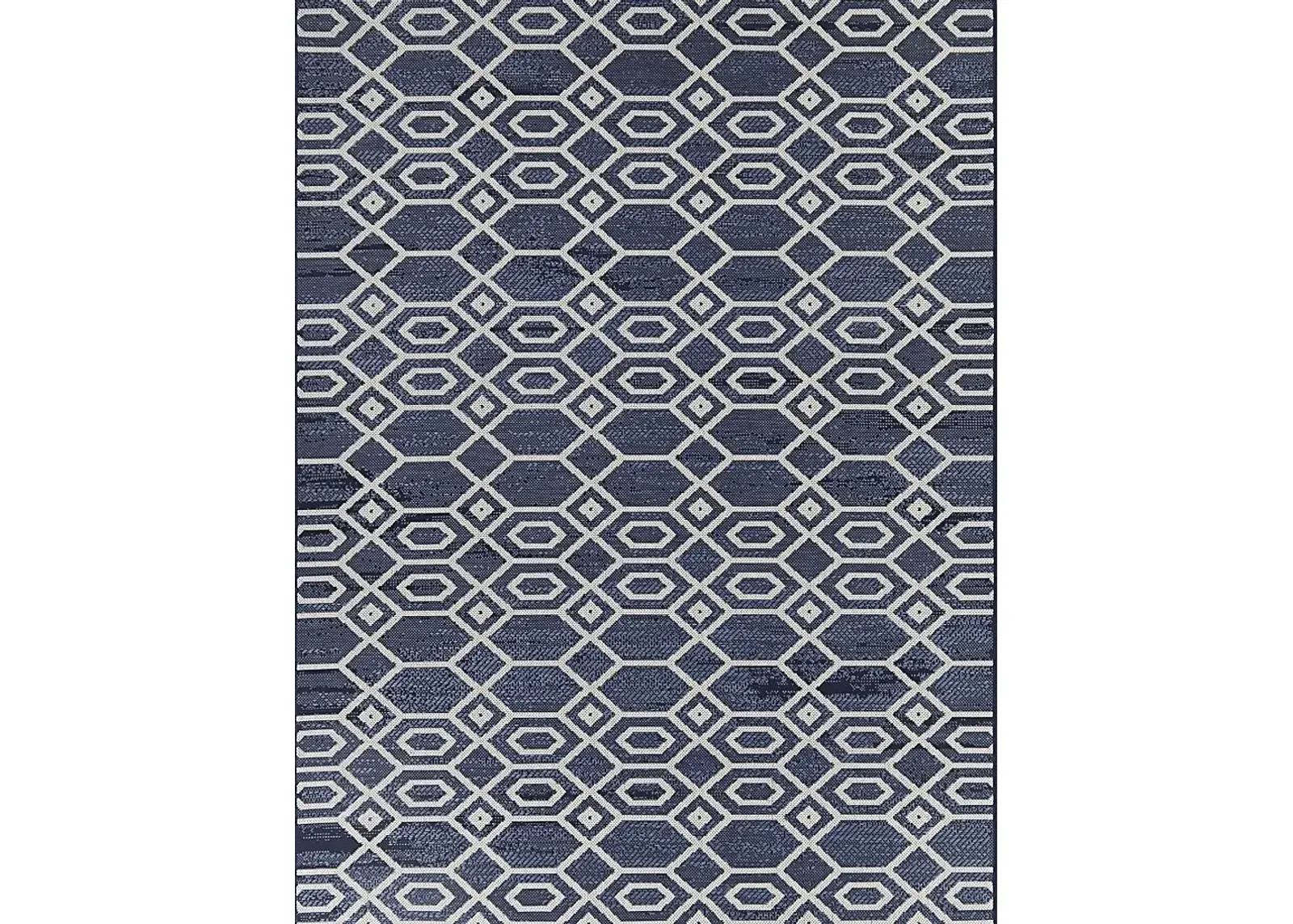 Merveille Blue 7'10 X 10' Indoor/Outdoor Rug