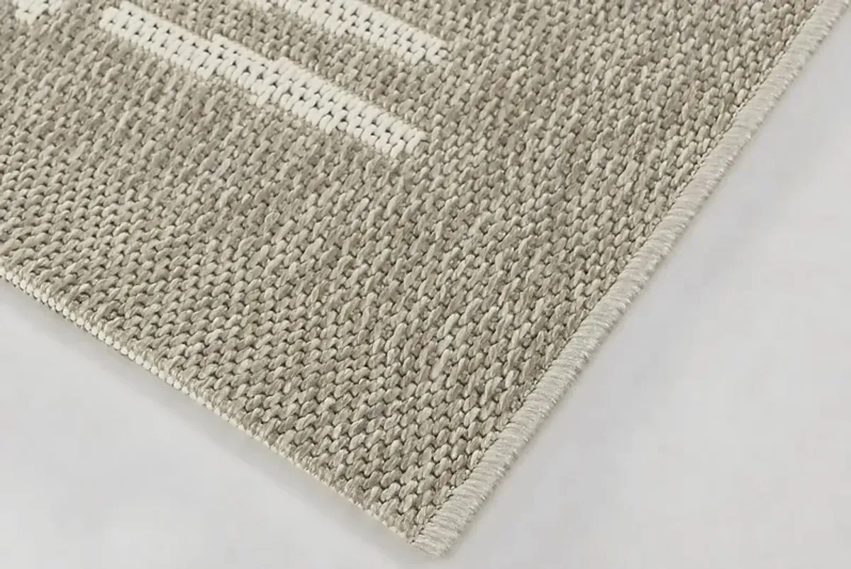 Ondini Tan 7'10 X 10' Indoor/Outdoor Rug