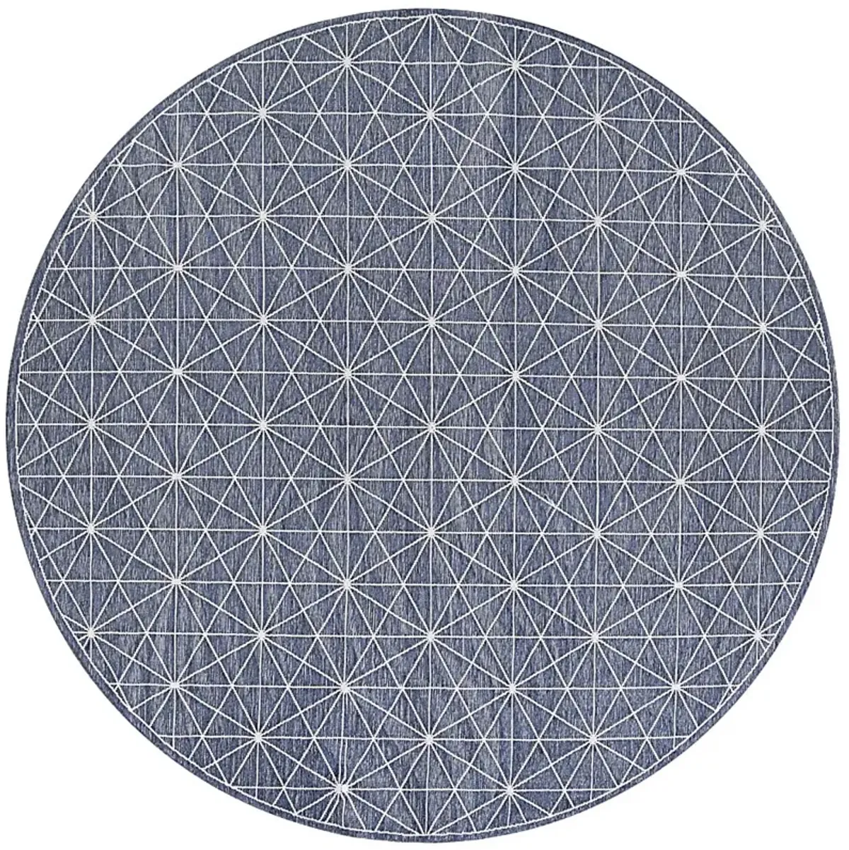 Vast Galaxy Ink 7'10 Round Indoor/Outdoor Rug