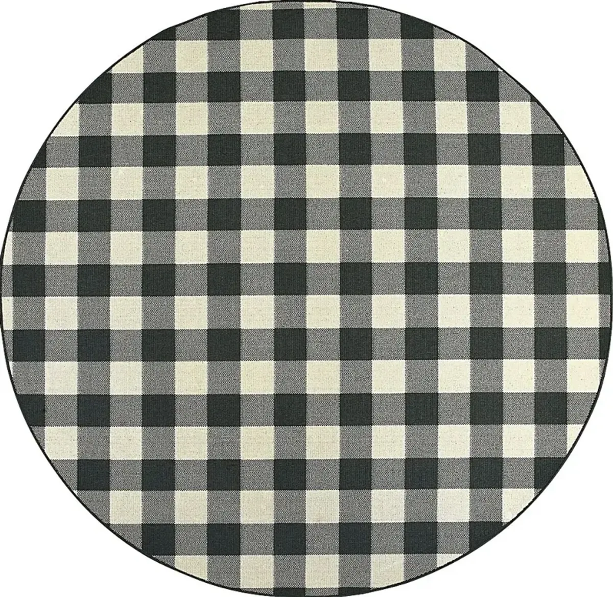 Kellin Natural 7'10 Round Indoor/Outdoor Rug