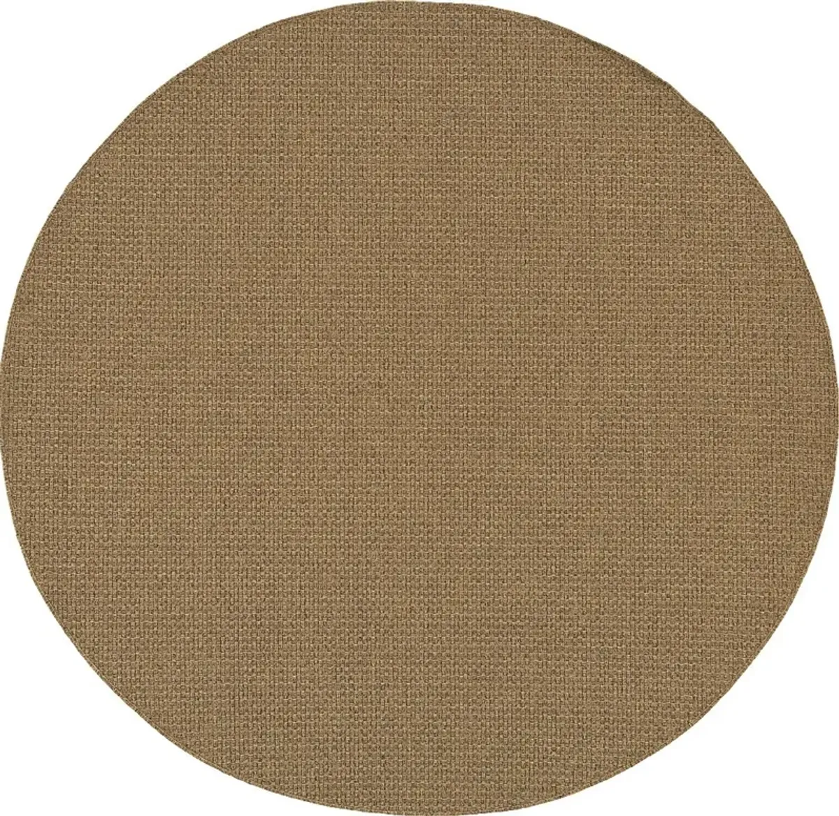 Randi Brown 7'10 Round Indoor/Outdoor Rug