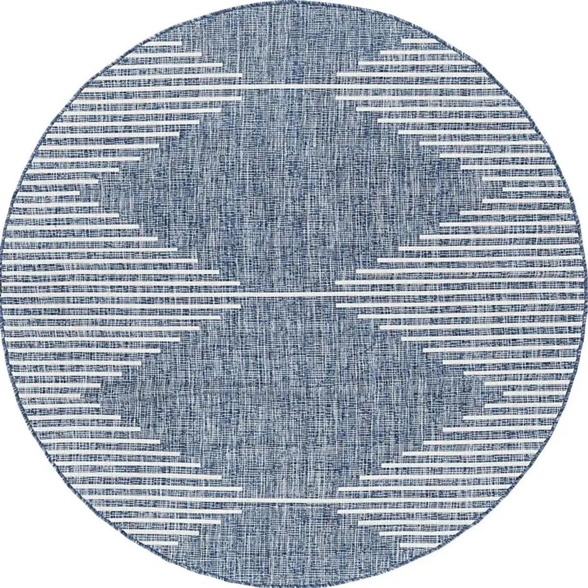 Verniere Ink 7'10 Round Indoor/Outdoor Rug