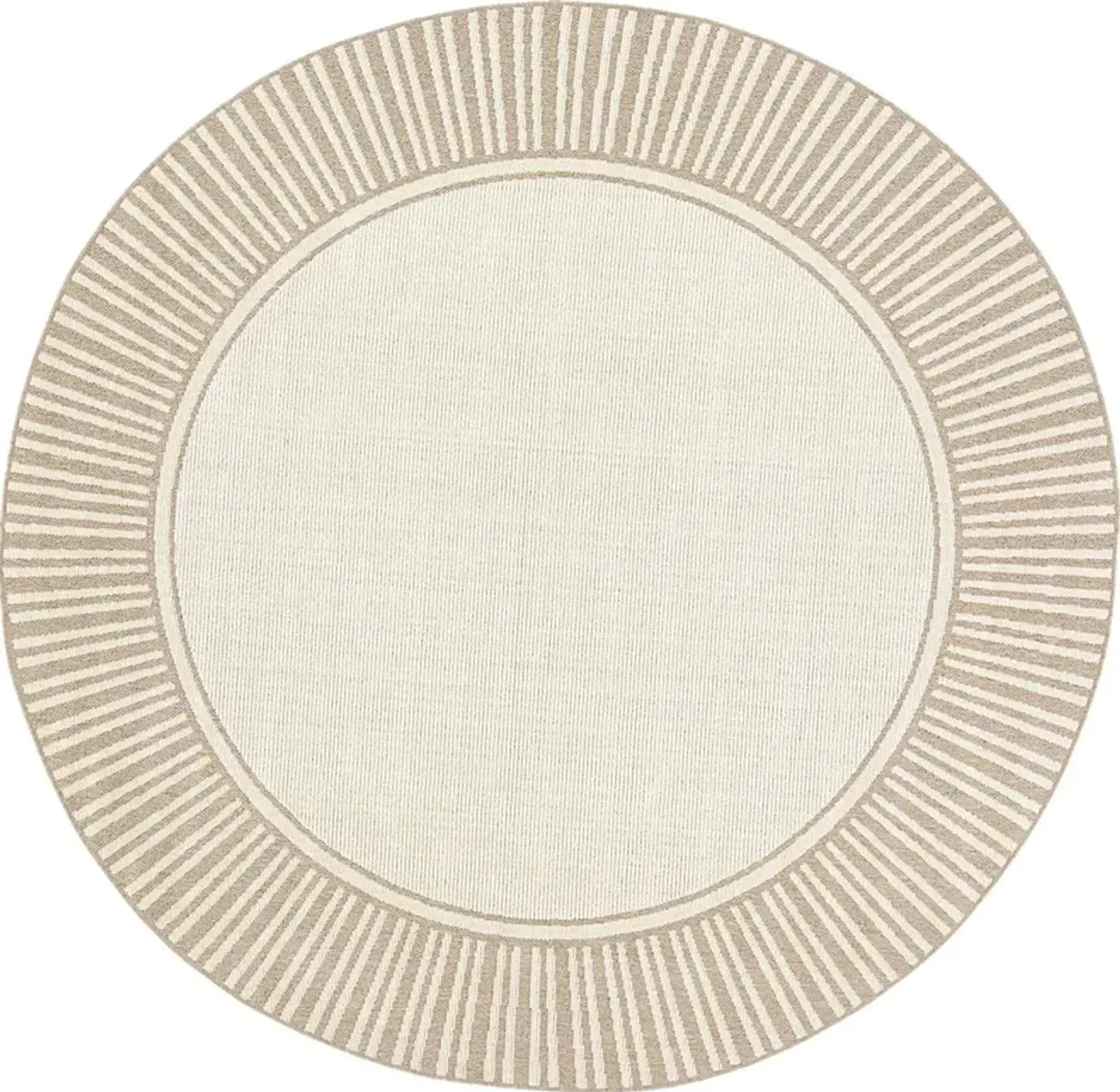 Lilah Camel 7'3 Round Indoor/Outdoor Rug