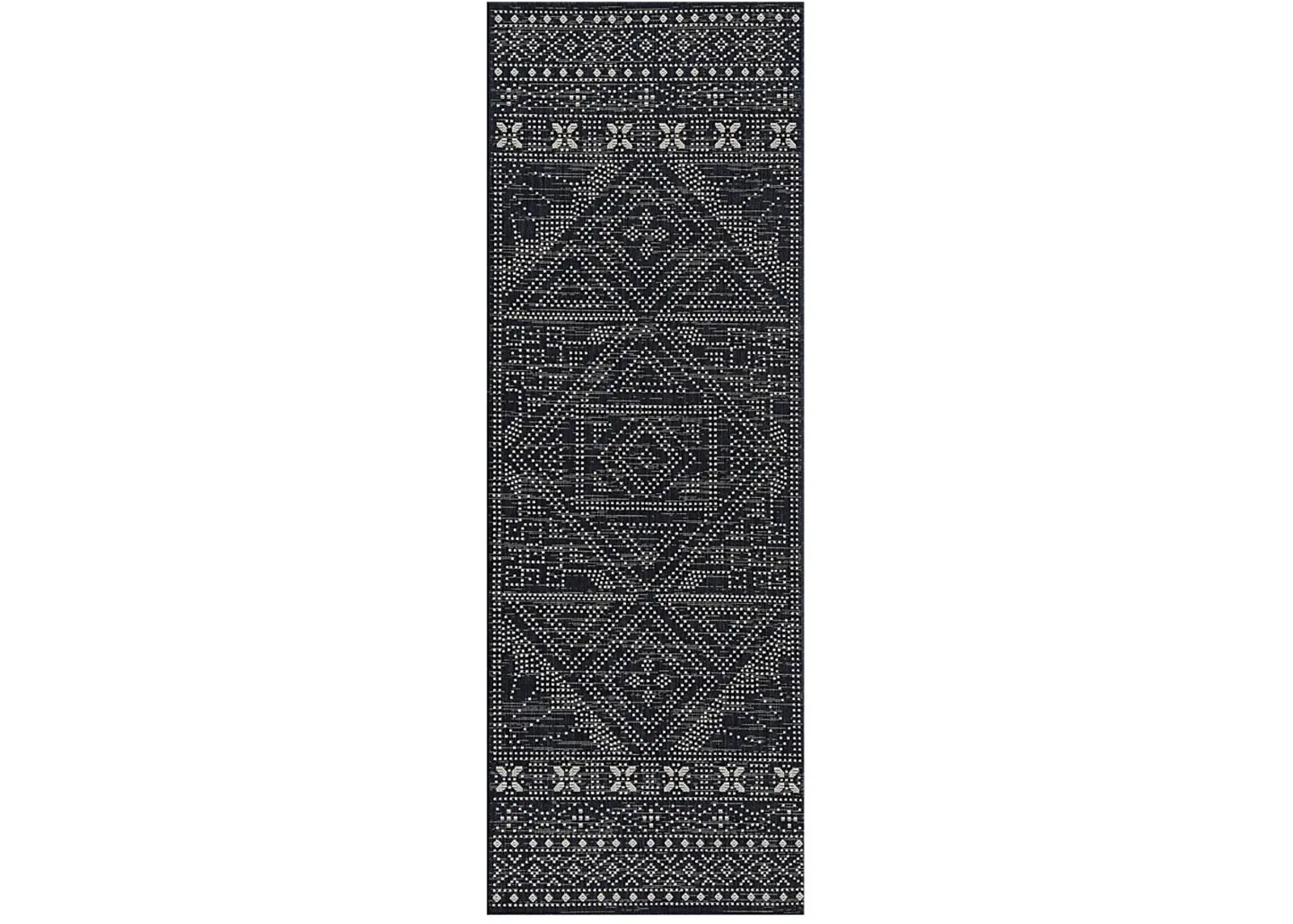 Saint Albany Navy 2'7 x 7'6 Indoor/Outdoor Rug