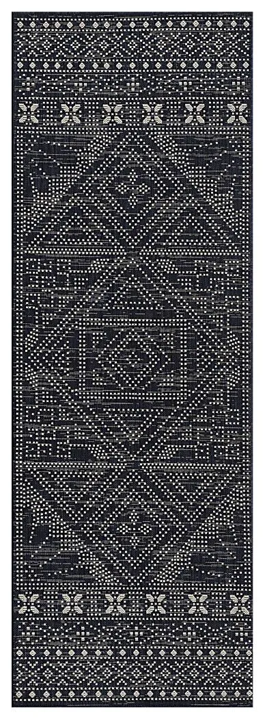 Saint Albany Navy 2'7 x 7'6 Indoor/Outdoor Rug