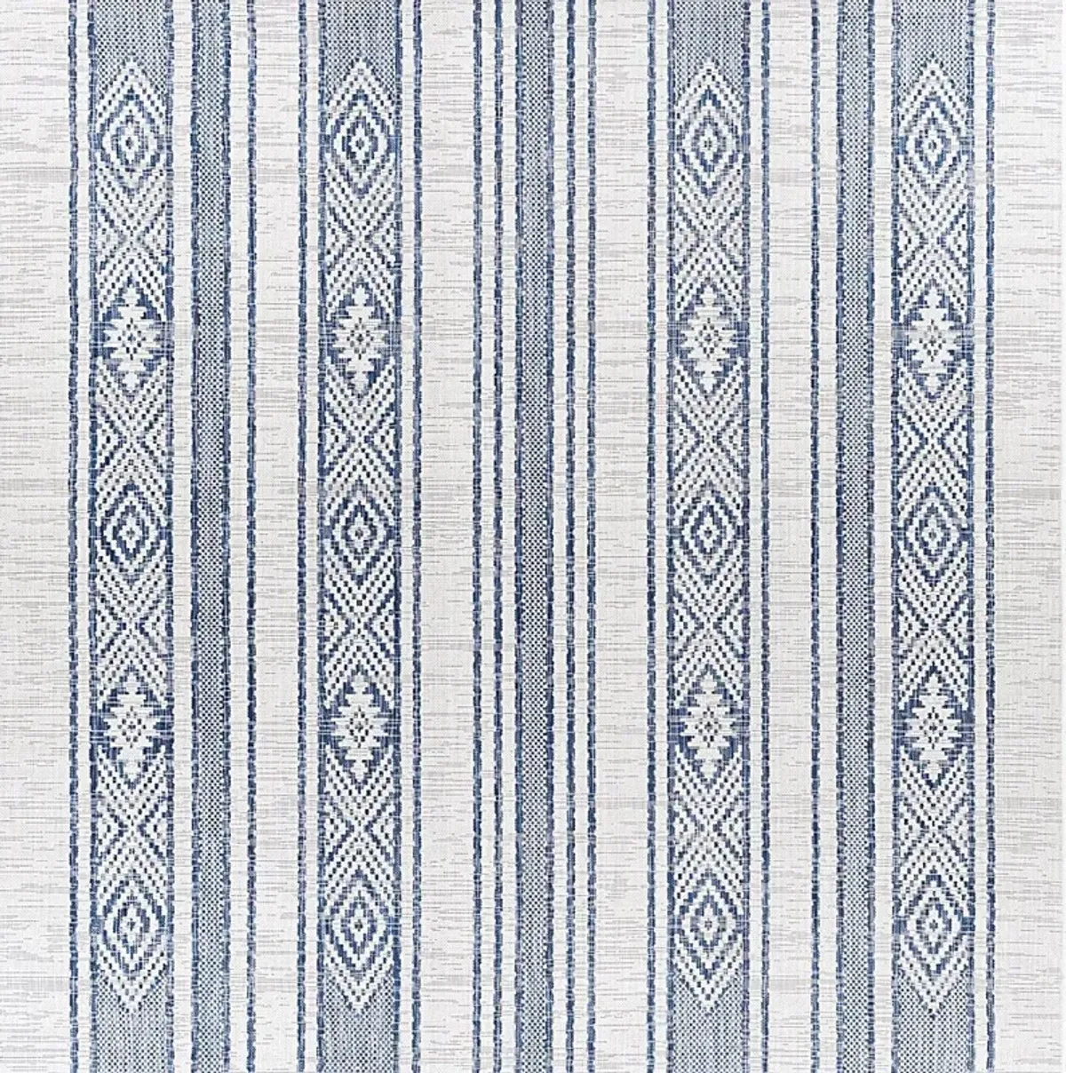 Perris Dark Blue 7'10 Square Indoor/Outdoor Rug