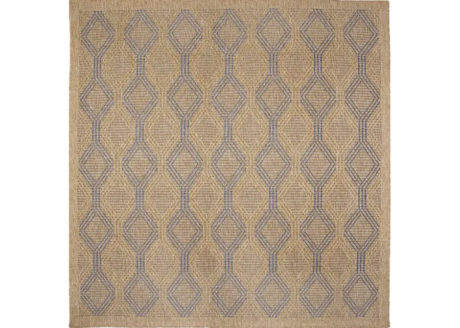 Taos Hills Navy 7'10 Square Indoor/Outdoor Rug