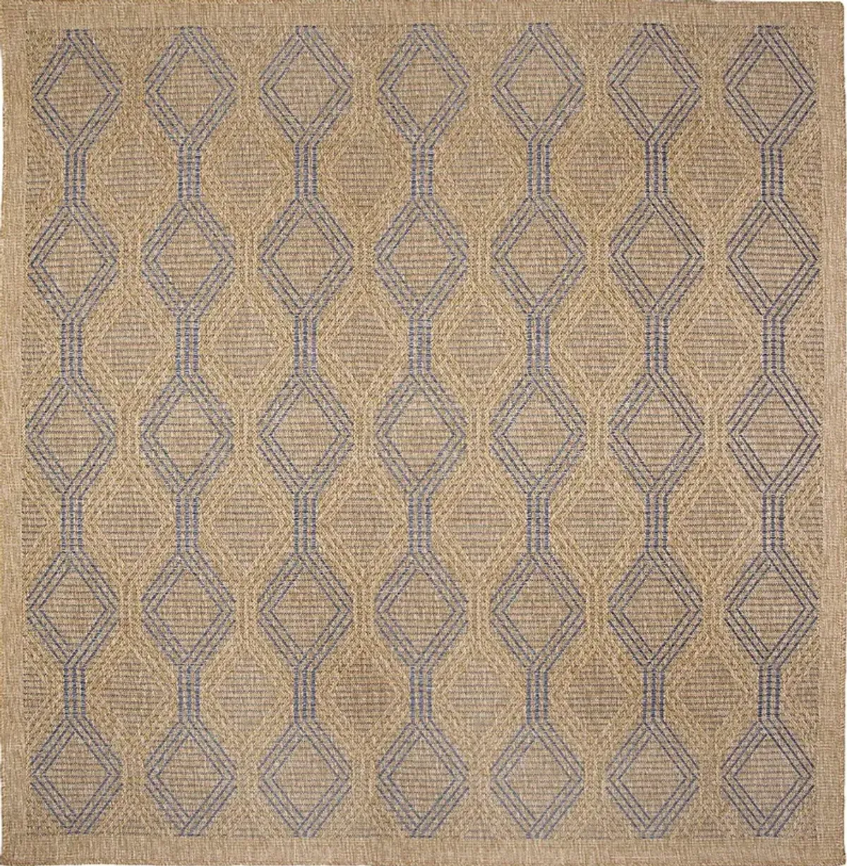 Taos Hills Navy 7'10 Square Indoor/Outdoor Rug