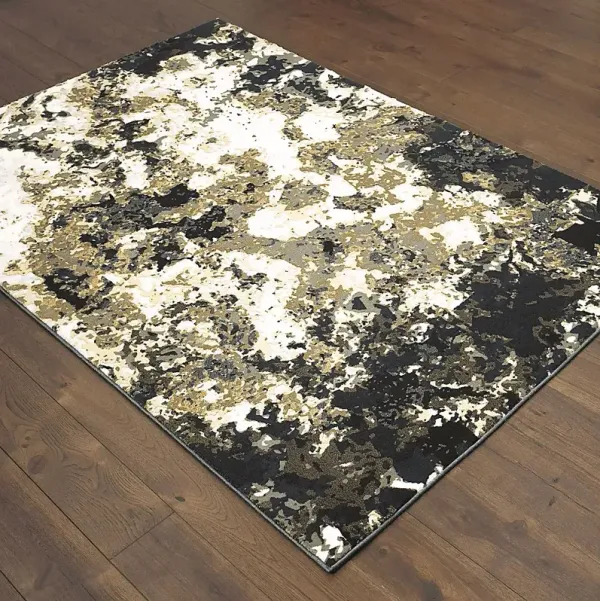 Smokey Lava Navy 5'3 x 7'6 Rug