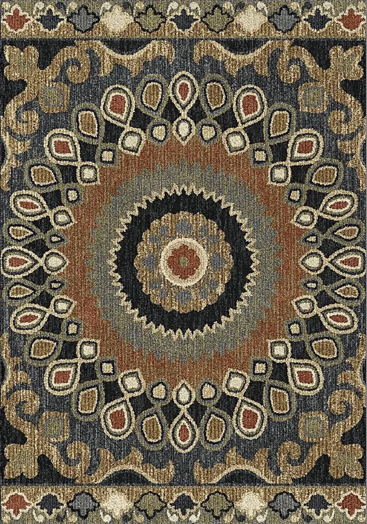 Indochine Brown 5'3 x 7'6 Rug