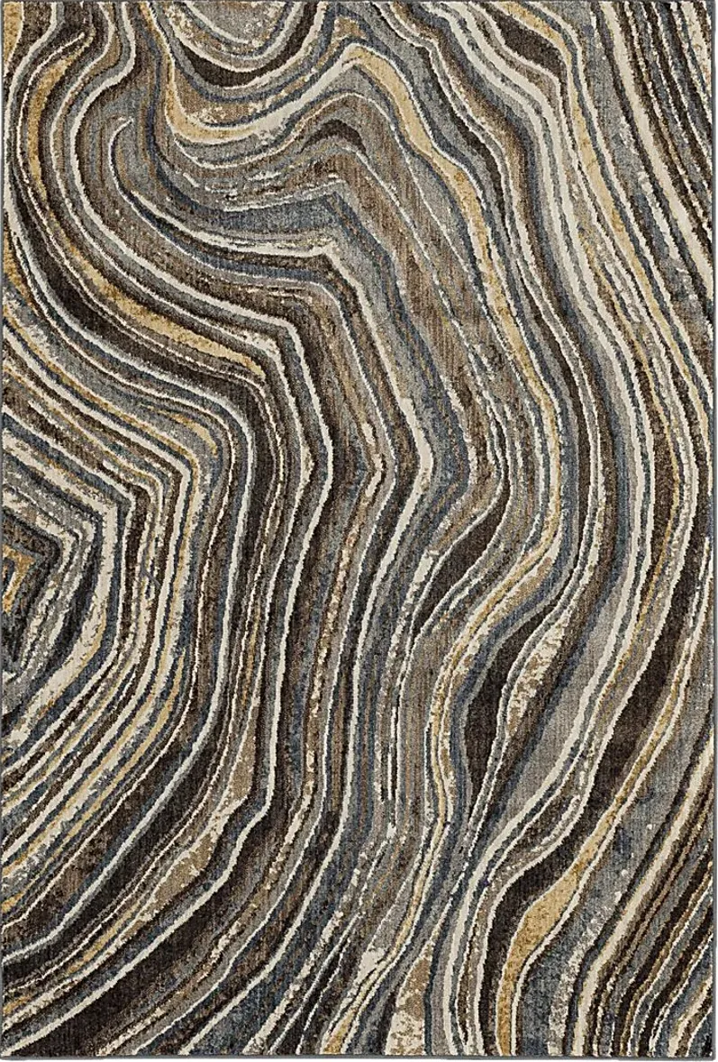 Geode Gray 5'3 x 7'8 Rug