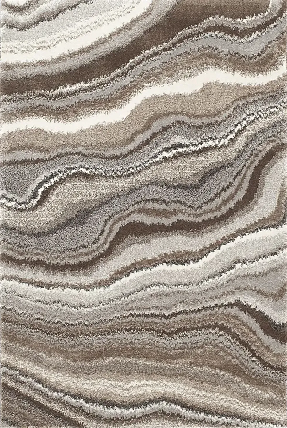 Plush Quartz Brown 5' x 7'6 Rug